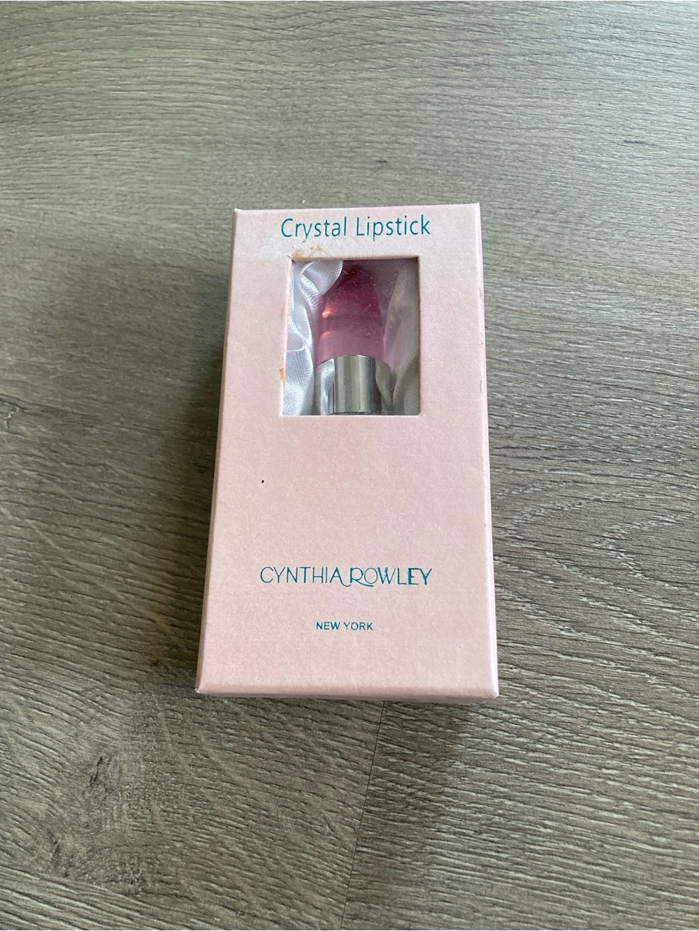 Cynthia Rowley Pink Crystal Lipstick with Clear Studded Case - Picture 6 of 7